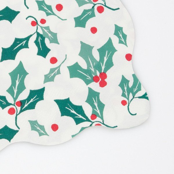 Papír szalvéta szett 16 db-os Holly Pattern – Meri Meri-image-1