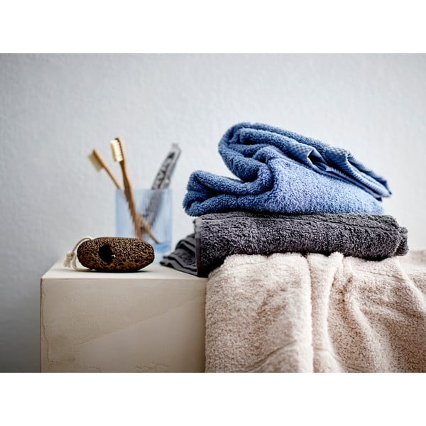 Sötétszürke frottír pamut törölköző 50x100 cm Line – Södahl-image-4