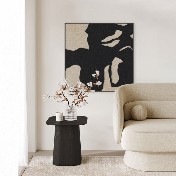 3D-s keretezett-akusztikus kép 102x102 cm Silent Shadow 1 – Malerifabrikken-image-1