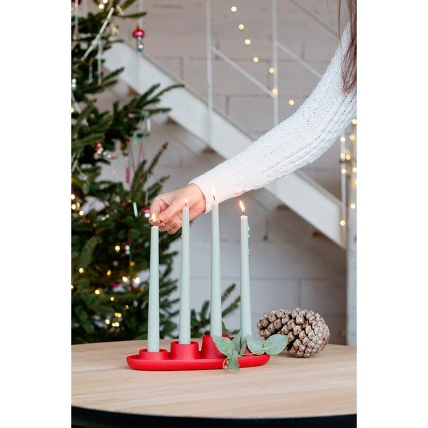 Aye Aye Four Candles piros gyertyatartó - EMKO-image-1