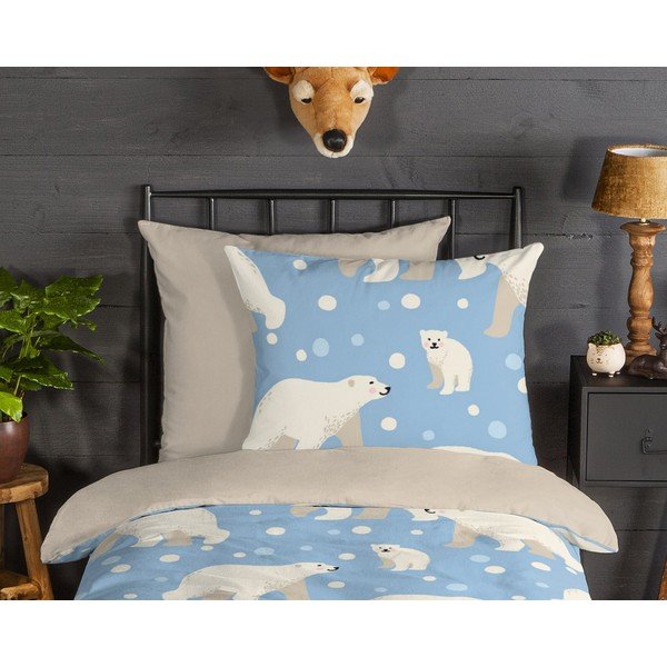 Egyszemélyes flanel gyerek ágyneműhuzat 140x200 cm – Good Morning-image-2