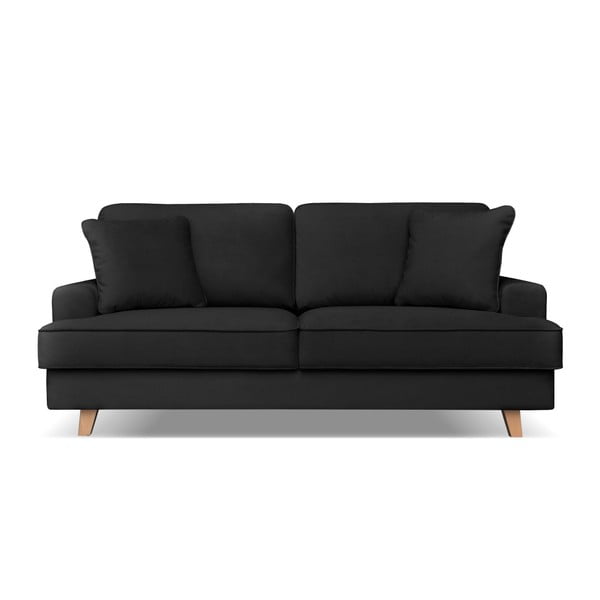 Madrid fekete 3 személyes kanapé - Cosmopolitan design