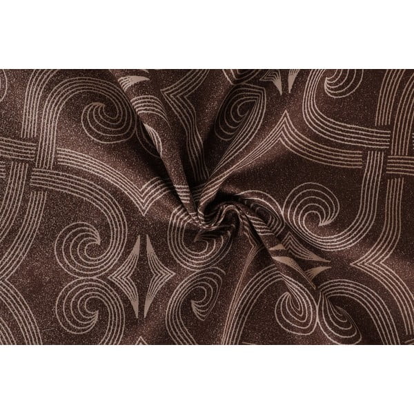 Barna kétszemélyes pamut-szatén ágyneműhuzat 200x200 cm Pandora – Mijolnir-image-2