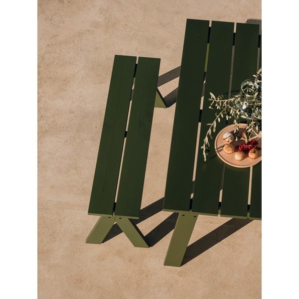 Zöld tömörfa kerti pad Navo – noo.ma-image-1