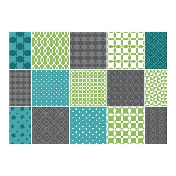 Sofia 15 részes dekorációs falmatrica szett, 15 x 15 cm - Ambiance-image-2