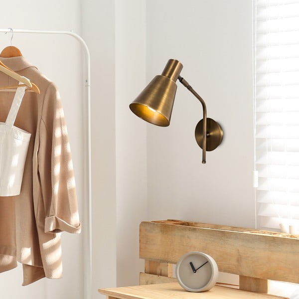 Aranyszínű fali lámpa ø 15 cm Kem – Opviq lights-image-2