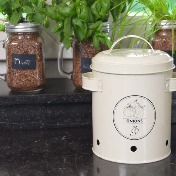 Acél hagymatartó doboz – Esschert Design-image-1