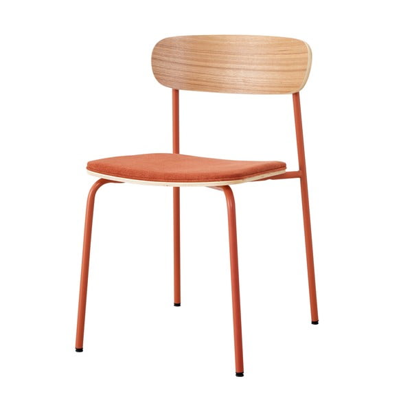 Piros-natúr színű étkezőszék szett 2 db-os Adriana – Marckeric-image-3