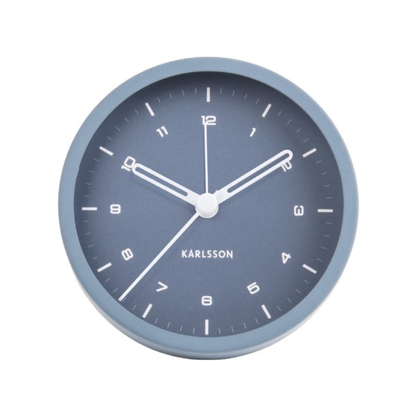 Tinge kék ébresztőóra, ø 9 cm - Karlsson-image-2