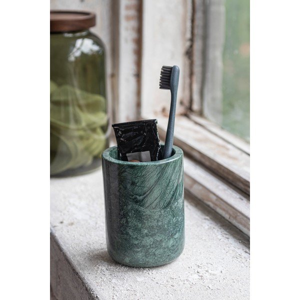 Sötétzöld márvány fogkefetartó pohár Marble – Mette Ditmer Denmark-image-1