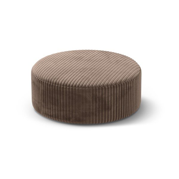 Barna kordbársony puff Dia – Micadoni 