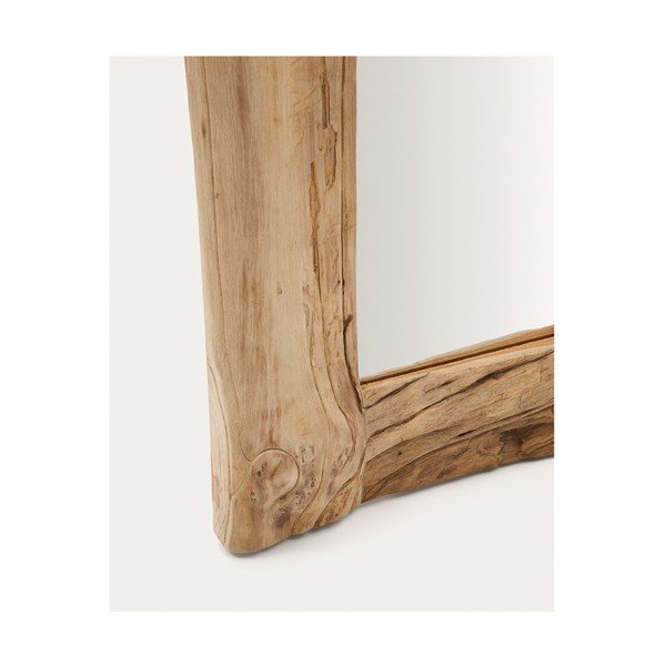 Fali tükör tömörfa kerettel 105x200 cm Ibro – Kave Home-image-1