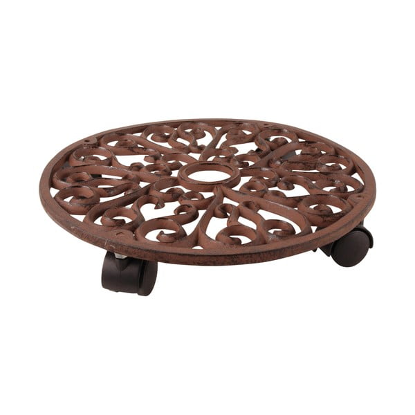 Fém gurulós virágállvány ø 34,5 cm Ornament – Esschert Design-image-3