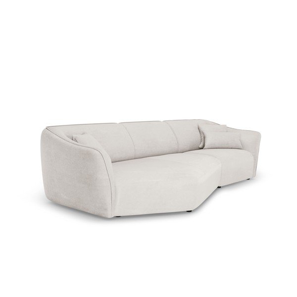 Fekete bársony sarokkanapé Tokyo – Cosmopolitan Design-image-2