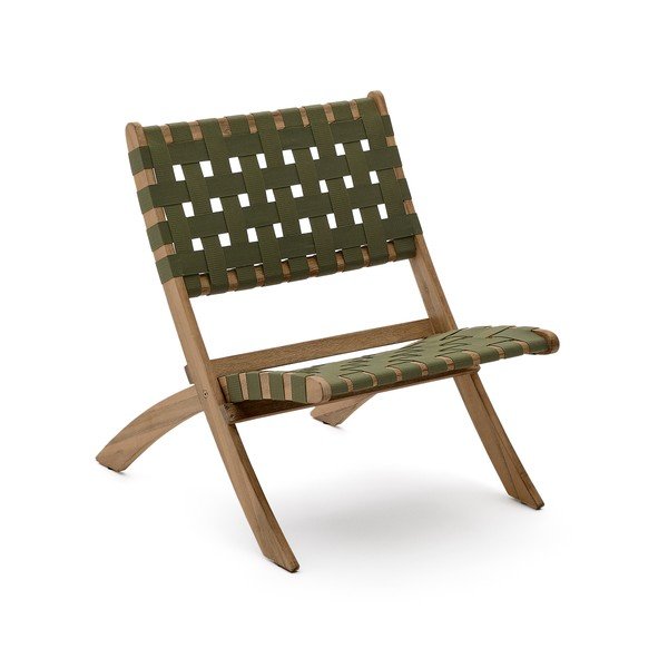 Zöld tömörfa kerti fotel Chabeli – Kave Home