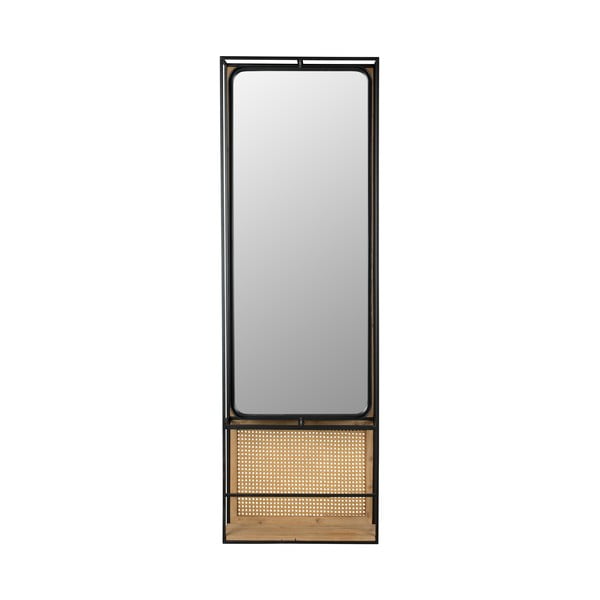 Fali tükör polccal 53x165 cm Langres – Dutchbone