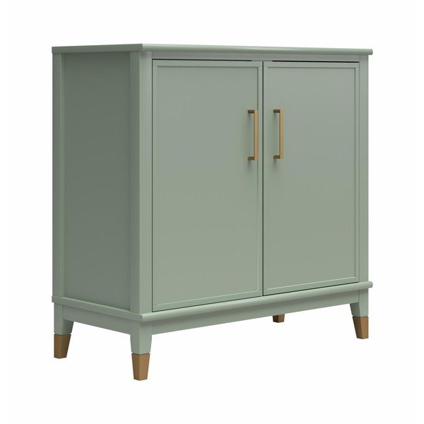 Zöld szekrény 86x85x41 cm Westerleigh – CosmoLiving by Cosmopolitan-image-2