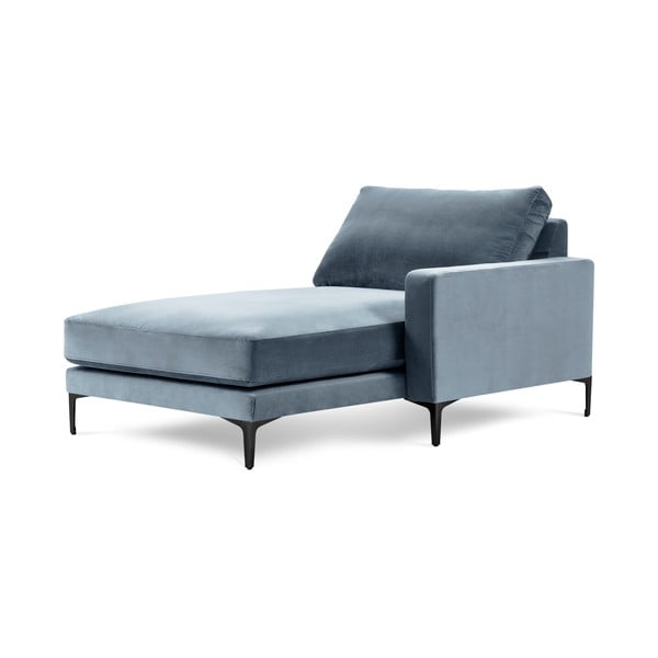 Harmony világoskék bársony heverő, jobb oldali - Kooko Home-image-2