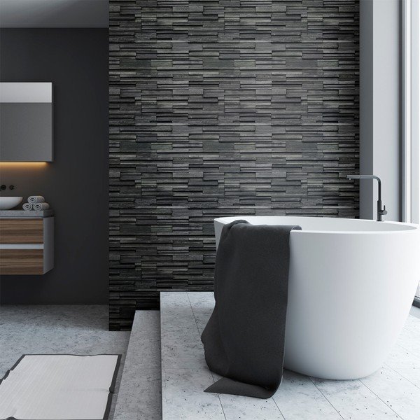 Odyssey Facing Anthracite falmatrica, 40 x 40 cm - Ambiance
