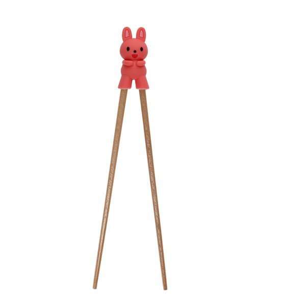 Natúr színű fa gyermek gyakorló evőpálcika Bunny – Rex London