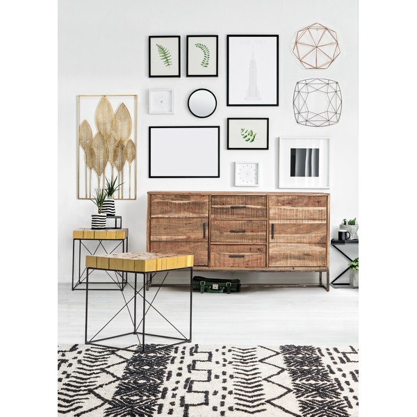 Fém fali dekoráció 52,5x95 cm Adhira – Bizzotto-image-3