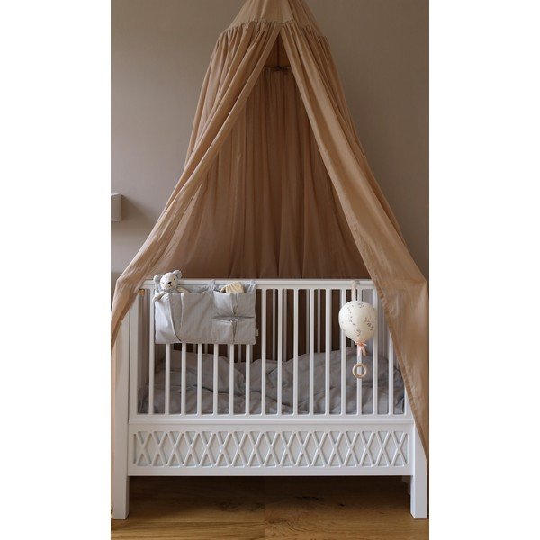 Világoskék bio pamut zsebes tároló kiságyra 42 cm Classic Stripes Blue – Cam Cam Copenhagen-image-2