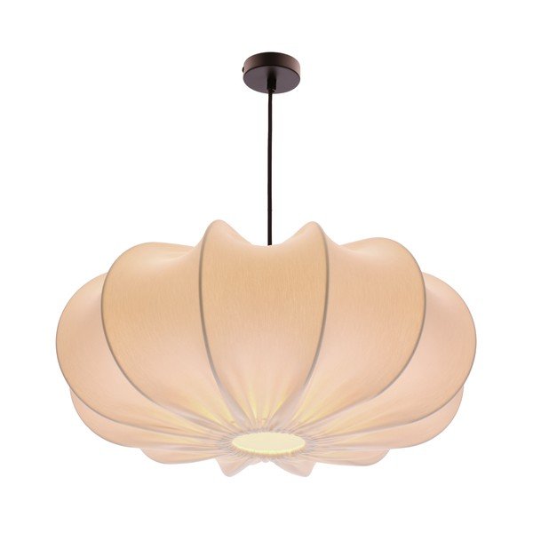 Fehér függőlámpa textil búrával ø 52 cm Cafee – Candellux Lighting-image-3