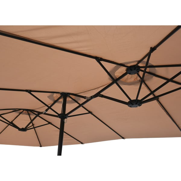 Bézs napernyő 456x270 cm Double - Rojaplast-image-4