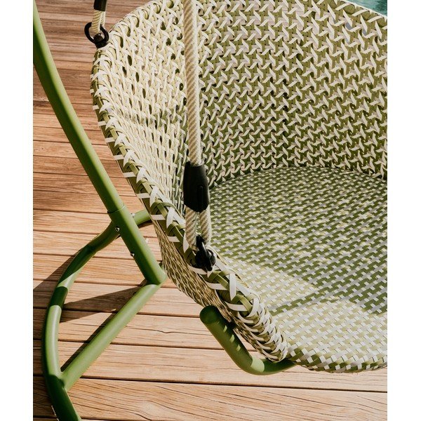Zöld rattan kerti függőfotel Saliga – Kave Home-image-4