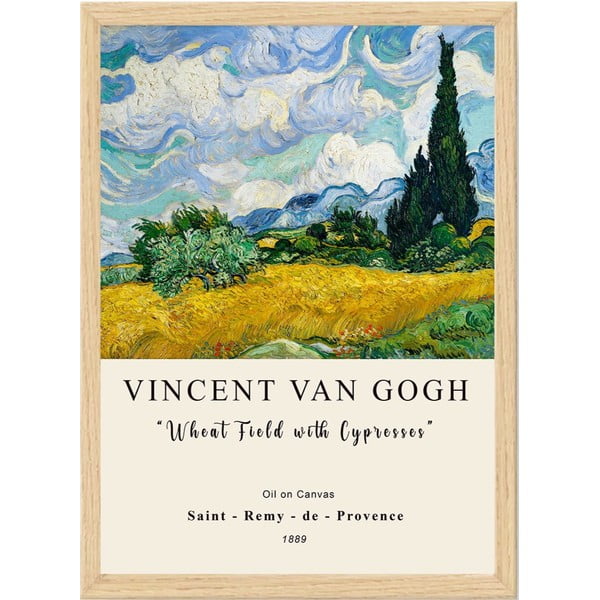Keretezett poszter 55x75 cm Vincent van Gogh – Wallity