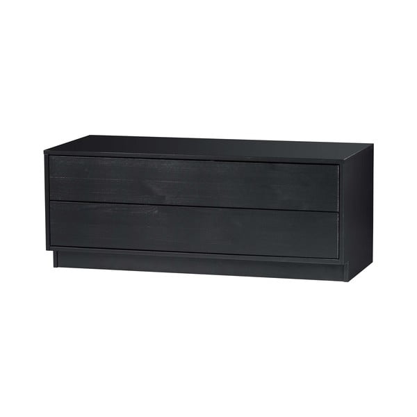 Fekete borovi fenyő moduláris TV-állvány 100x40 cm Finca – WOOOD-image-3