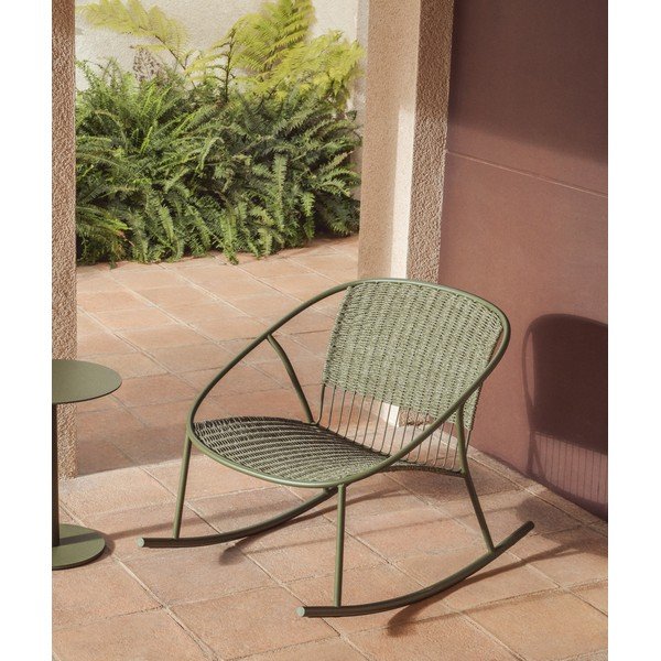 Zöld kerti fotel Atrani – Kave Home-image-1