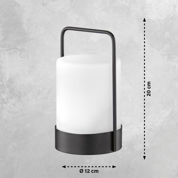 Napelemes LED kültéri lámpa szabályozható-távirányítós ø 12 cm Casoli – Fischer & Honsel-image-1