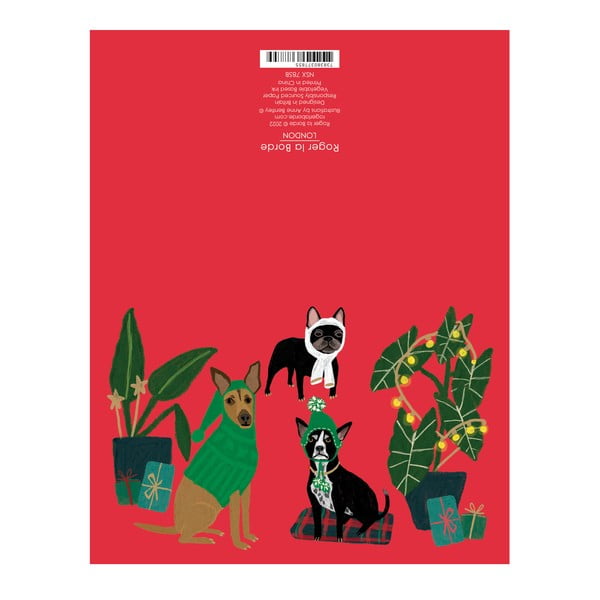Üdvözlőlap szett 8 db-os karácsonyi mintával Cat and Dog Palais  – Roger la Borde-image-1