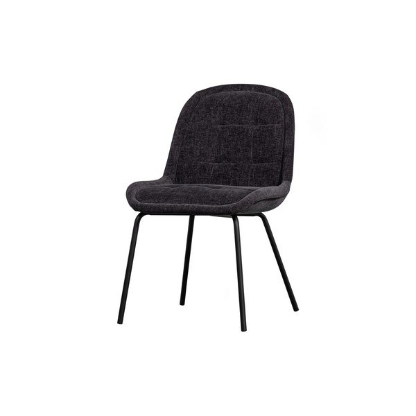 Sötétszürke bársony étkezőszék szett 2 db-os Crate – BePureHome-image-1