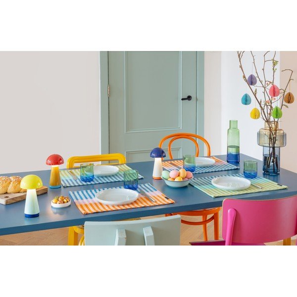 Sárga-világoskék LED dimmelhető asztali lámpa (magasság 18 cm) Bobbi – Remember-image-4