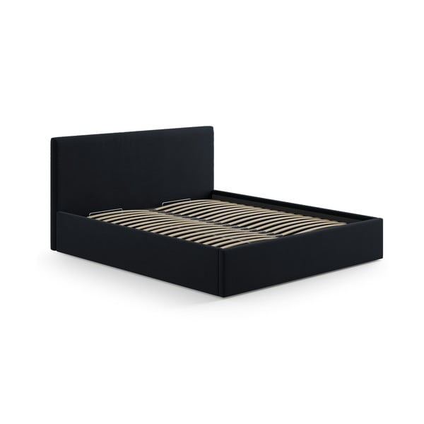 Sötétkék kárpitozott ágytámla 170,5x100 cm Remo – Micadoni -image-3