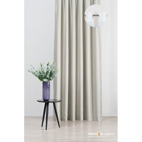Bézs függöny 140x260 cm Teorema – Mendola Fabrics-image-2