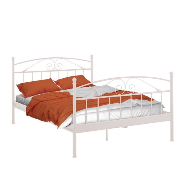 Bibi fehér kétszemélyes ágy, 140 x 200 cm - Støraa