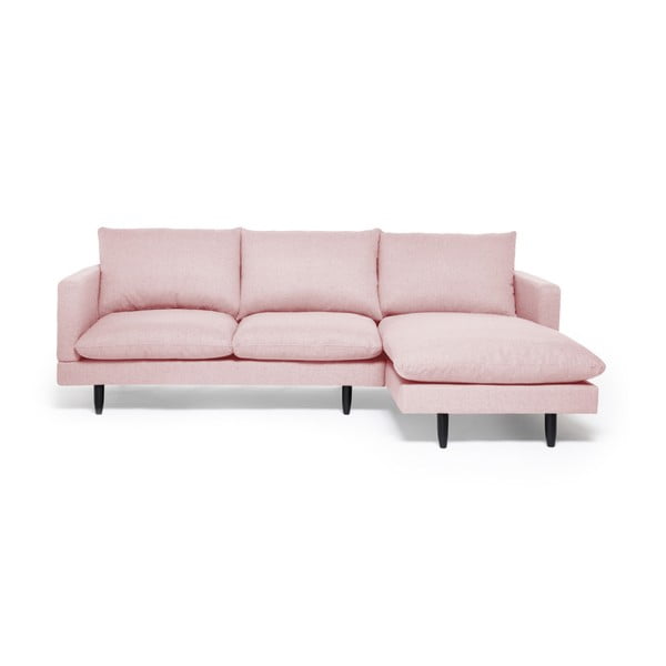 Lovis rózsaszín kanapé, jobb oldali kivitel - Vivonita