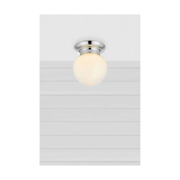 Fehér-ezüstszínű mennyezeti lámpa üveg búrával Ronda – Markslöjd-image-1