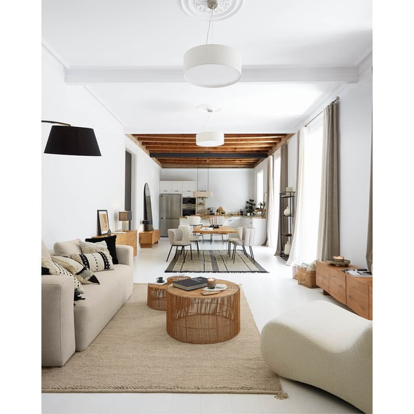 Bézs függöny 140x270 cm Marja – Kave Home-image-3