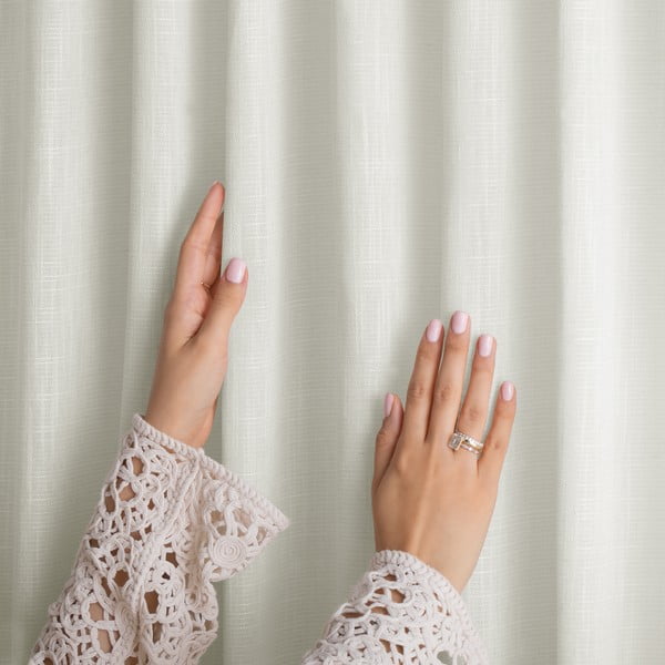 Krémszínű függöny 140x270 cm Valeta – Restilo-image-2