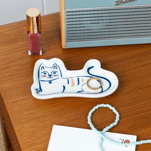 Kerámia ékszertartó állvány Cat – Rex London-image-1