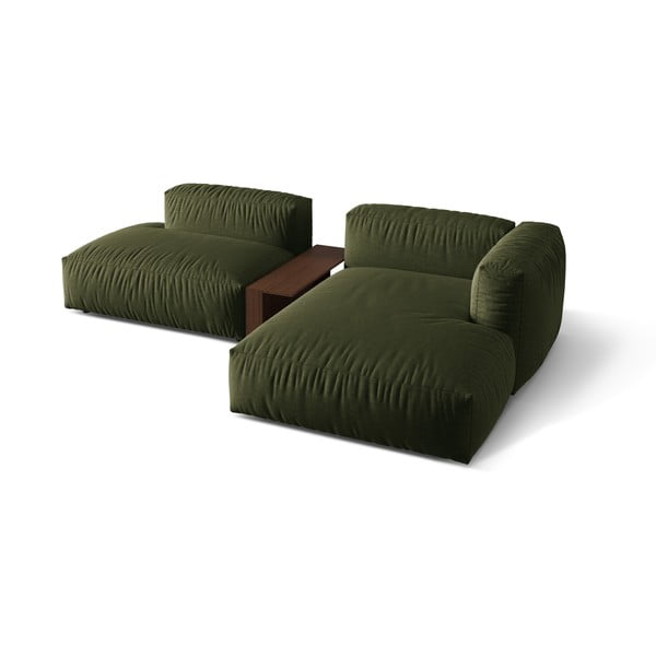 Zöld moduláris sarokkanapé (jobb oldali) Martina – Micadoni Home-image-2