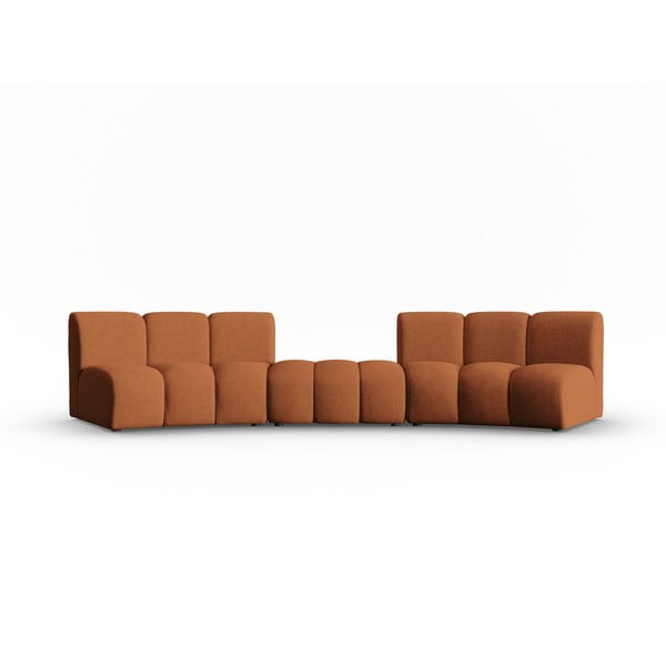 Rézszínű kanapé 367 cm Lupine – Micadoni Home