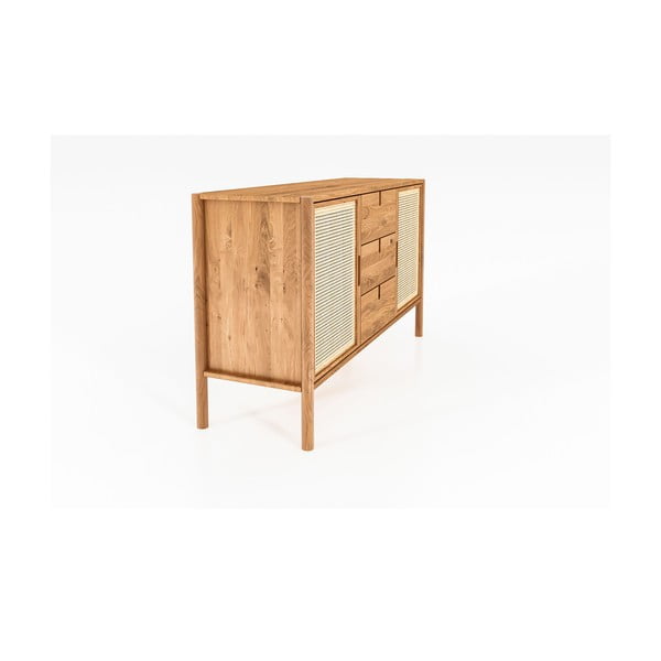 Alacsony tölgyfa komód 142x84 cm Pola - The Beds-image-3