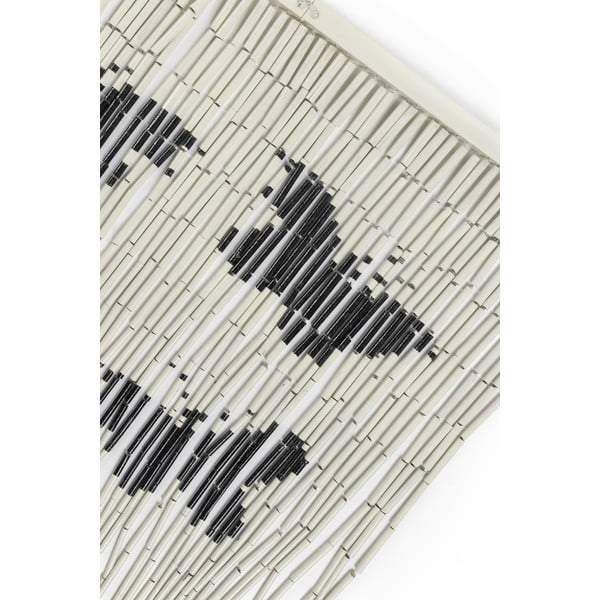 Fekete-szürke bambusz függöny ajtóra 200x90 cm Cat and Butterfly - Maximex-image-1