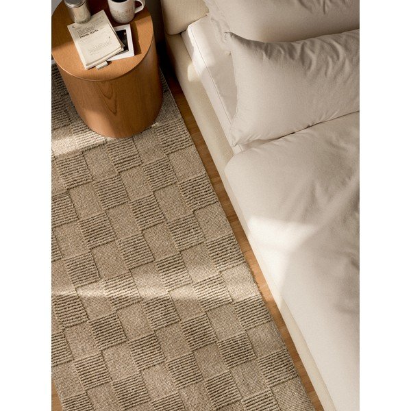 Barna kézi szövésű gyapjú futószőnyeg 80x200 cm Scala – Villeroy&Boch-image-3
