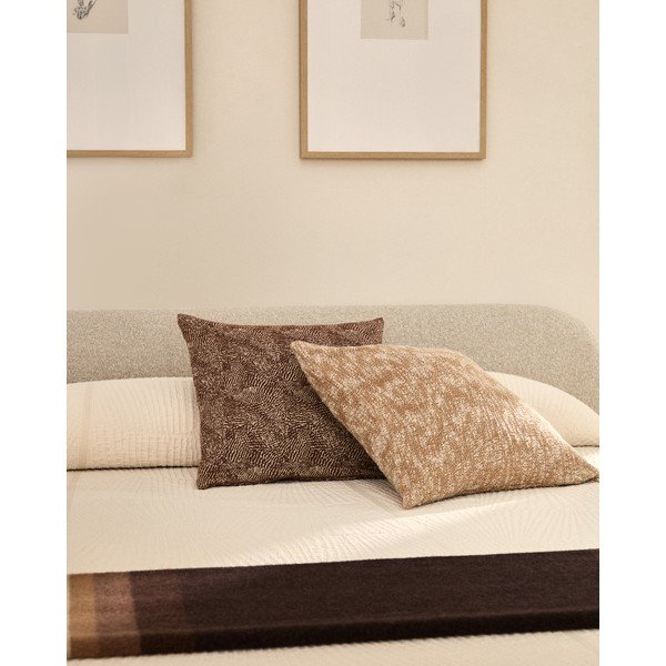 Elefántcsont színű jacquard ágytakaró 240x260 cm Zenti – Kave Home-image-3